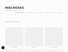 Tablet Screenshot of missmosaic.com